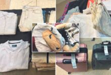 California man allegedly checked suitcases containing meth-caked clothes and a cow pajama onesie: DOJ