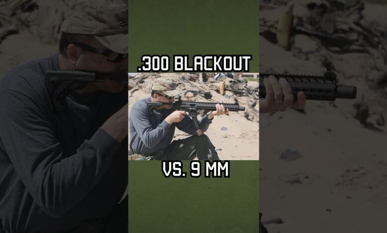 .300 blackout vs. 9 mm. #shorts #reels #specialforces #military #youtubeshorts