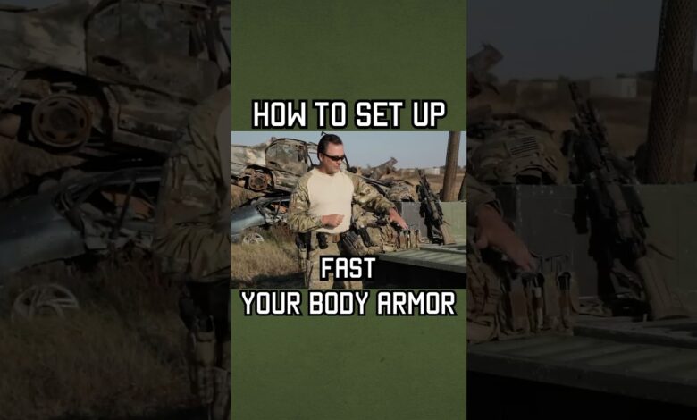 How to set up BODY ARMOR #specialforces #military #youtubeshorts #reels #tips