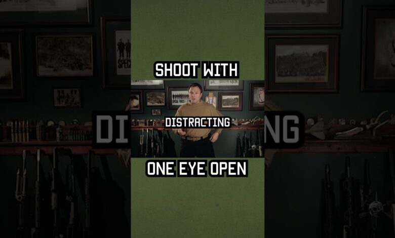 How to learn to SHOOT WITH ONE EYE OPEN. #tips #training #reels #military #shortsfeed