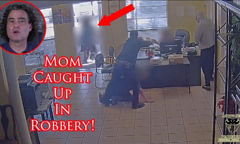 Mom And Her Child Caught In An Armed Robbery!