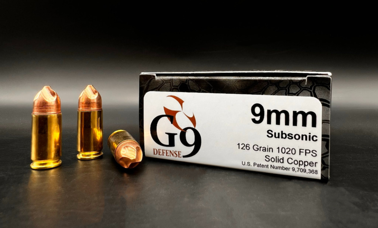 G9 Defense New 9mm 126-Grain Copper Subsonic Ammunition [FIRST LOOK]