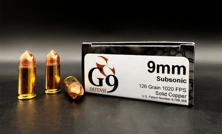 First Look: G9 Defense 9mm Copper Subsonic Ammo