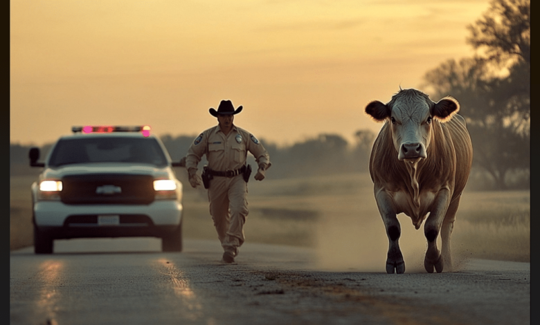 Deputy Forced To Shoot Attacking Cow On Highway