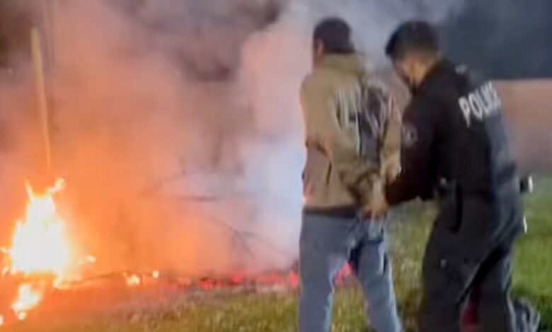 Los Angeles wildfires: California firebug arrest caught on video as police warn of arsonists