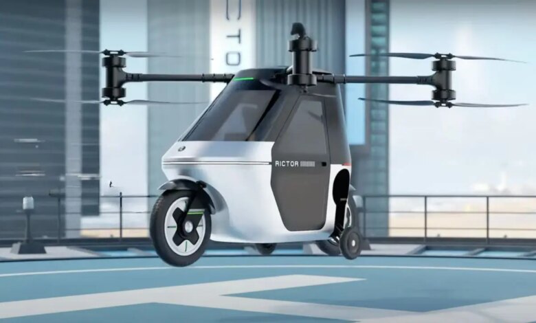 This flying motorcycle can take you from traffic to sky in minutes