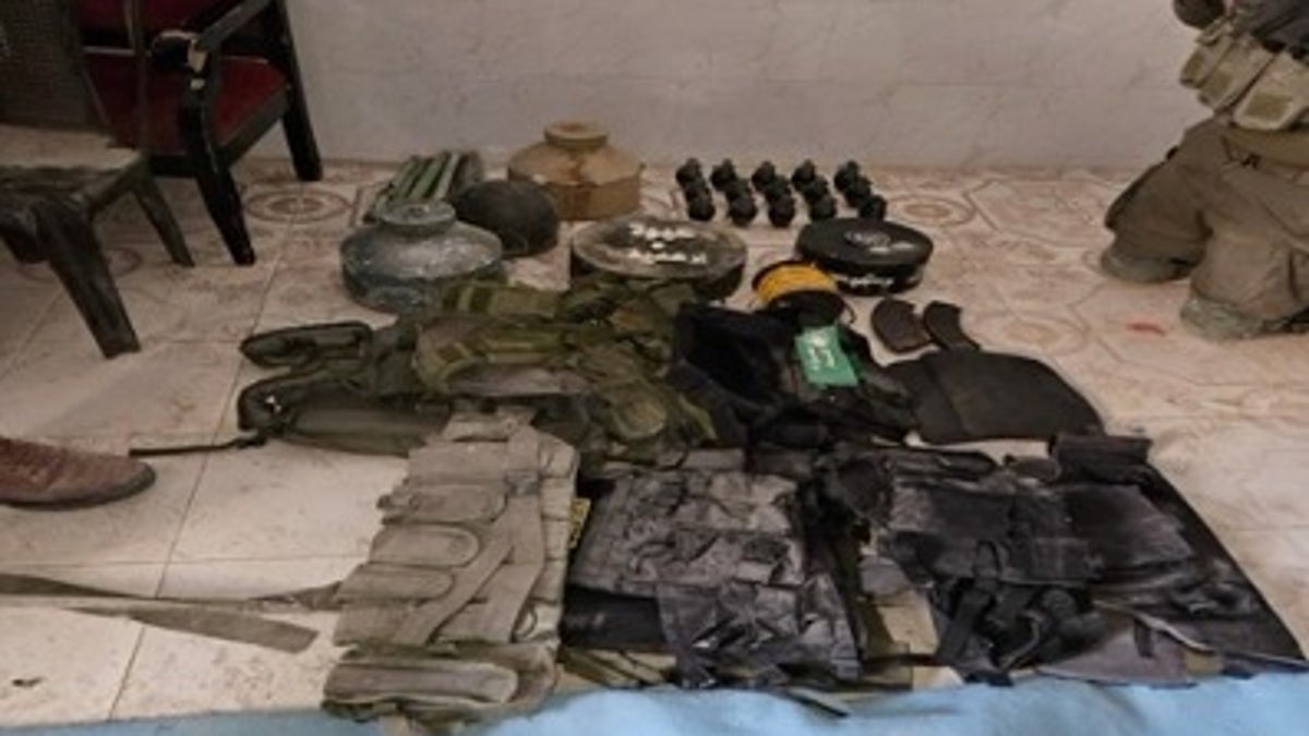 Weapons seized during IDF operation at Al-Shifa hospital.