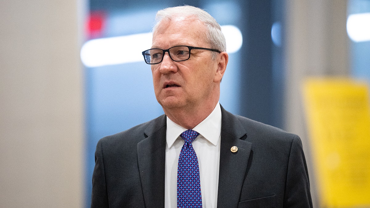 Sen. Kevin Cramer is seen in the Capitol in May 2022