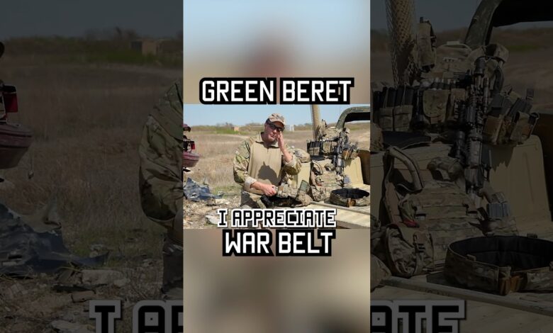 What's in a GREEN BERET war belt? #reels #military #specialforces #greenberet #shorts