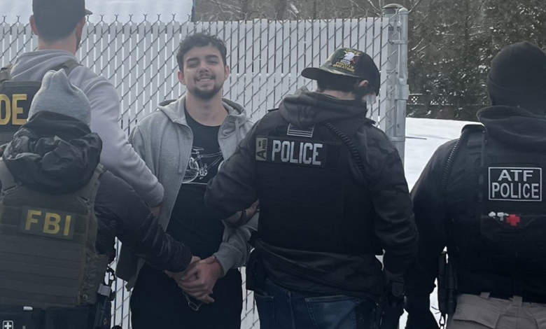 Illegal Brazilian gang member convicted of assault flashes sinister smile during arrest in Massachusetts