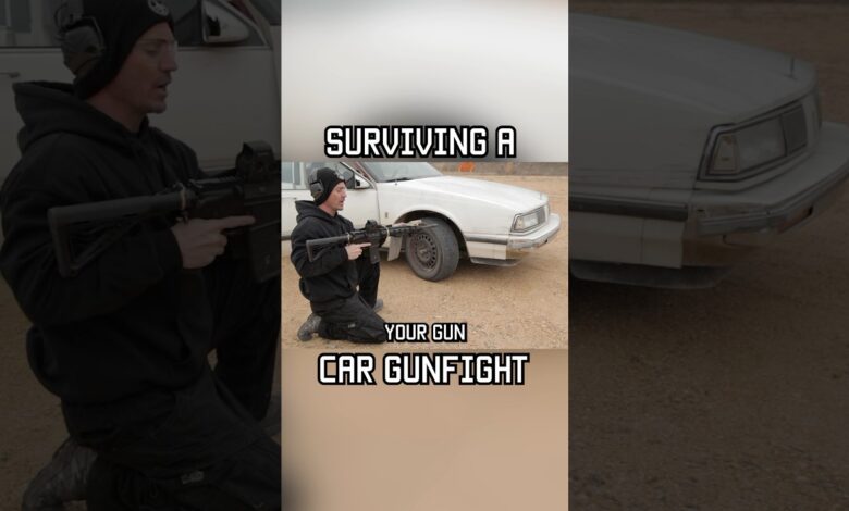 How to survive a car gunfight. #car #shorts #reels