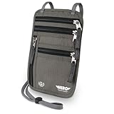 Hero Travel Supply Neck Wallet, RFID Blocking Passport Holder, Easy to Conceal Travel Pouch