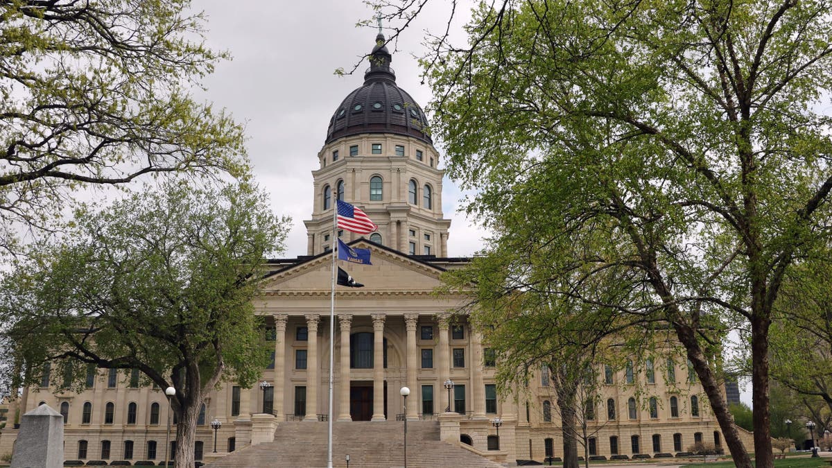 The Kansas State Capitol is in central Topeka and is surrounded by over 20 acres of park-like grounds. (Don and Melinda Crawford/UCG/Universal Images Group via Getty Images)