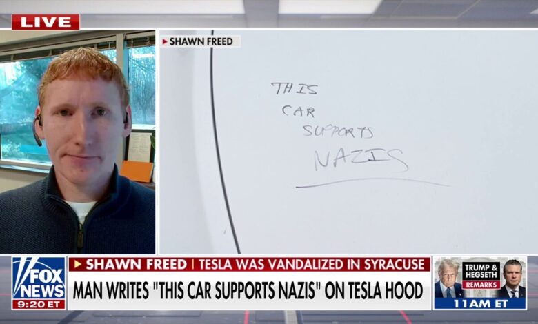 Owner of vandalized Tesla saddened that 'regular people' have been dragged into anti-Musk attacks