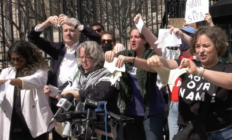 Columbia grads shred diplomas over Mahmoud Khalil arrest: 'We are enraged' Columbia grads shred diplomas over Mahmoud Khalil arrest: 'We are enraged'
