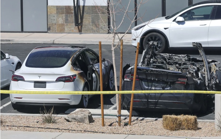 Domestic Terrorism Taskforce Launched Over Tesla Vandalism Domestic Terrorism Taskforce Launched Over Tesla Vandalism