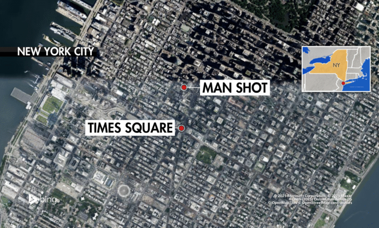 Times Square food cart vendor shot after dispute with group of young people Times Square food cart vendor shot after dispute with group of young people