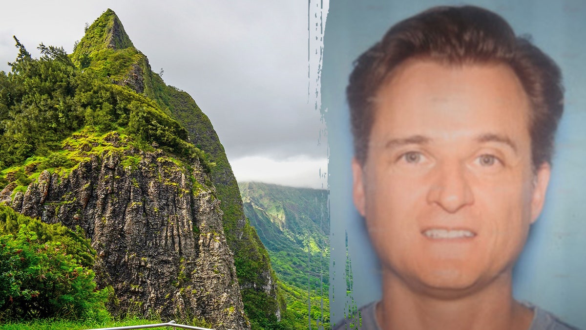 Gerhardt Konig and Nuuanu Pali Lookout in Hawaii