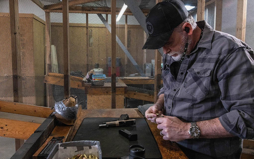 how to test pistol range