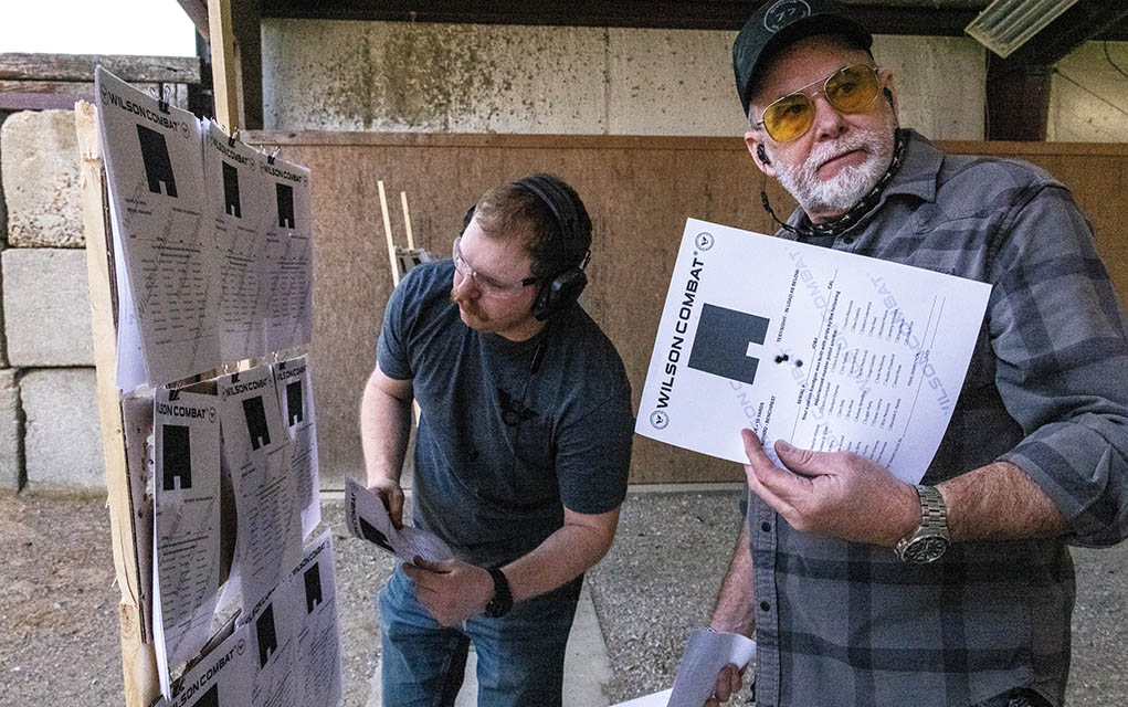 how to test pistol target