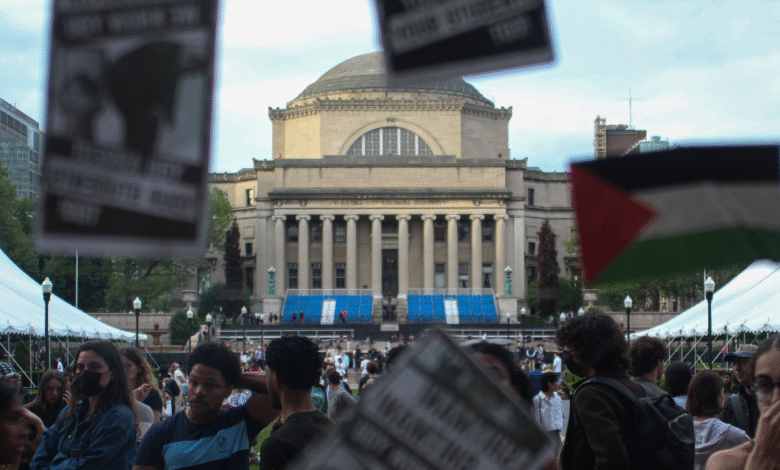 Columbia suspends anti-Israel agitators after takeover, spreading of pamphlets glorifying alleged terrorist Columbia suspends anti-Israel agitators after takeover, spreading of pamphlets glorifying alleged terrorist