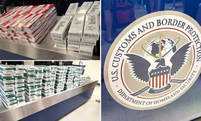 CBP seizes massive haul of 150,000 illegal cigarettes from cruise passengers in California