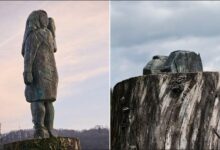 Melania Trump statue sawed off at the ankles and stolen in Slovenia