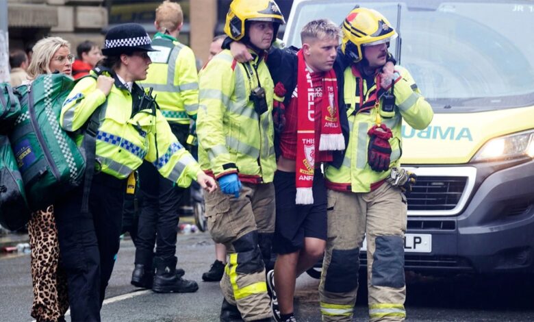 Driver arrested after vehicle plows into crowd of Liverpool soccer fans during celebration Driver arrested after vehicle plows into crowd of Liverpool soccer fans during celebration