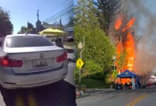 Woman arrested for driving into festival crowd hours after explosion rocked same event