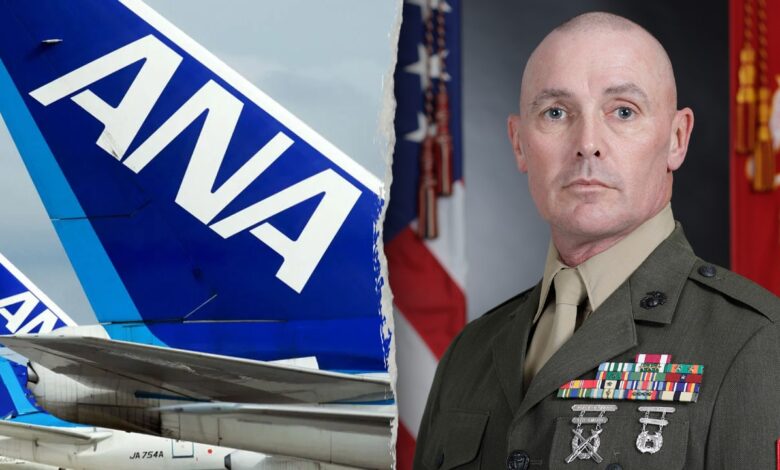 Marine restrains man allegedly trying to open plane’s emergency exit during flight Marine restrains man allegedly trying to open plane’s emergency exit during flight