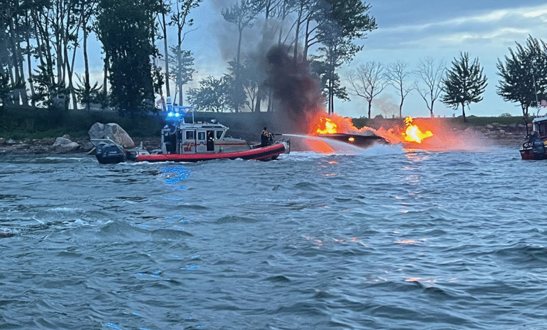 More than 20 people injured after boat catches fire in New York; captain charged with DWI More than 20 people injured after boat catches fire in New York; captain charged with DWI