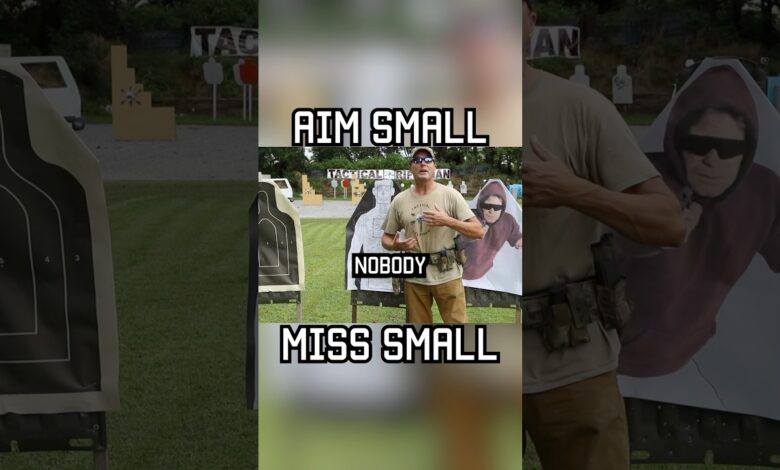 Don't forget: aim small, miss small. #tips #shorts #military