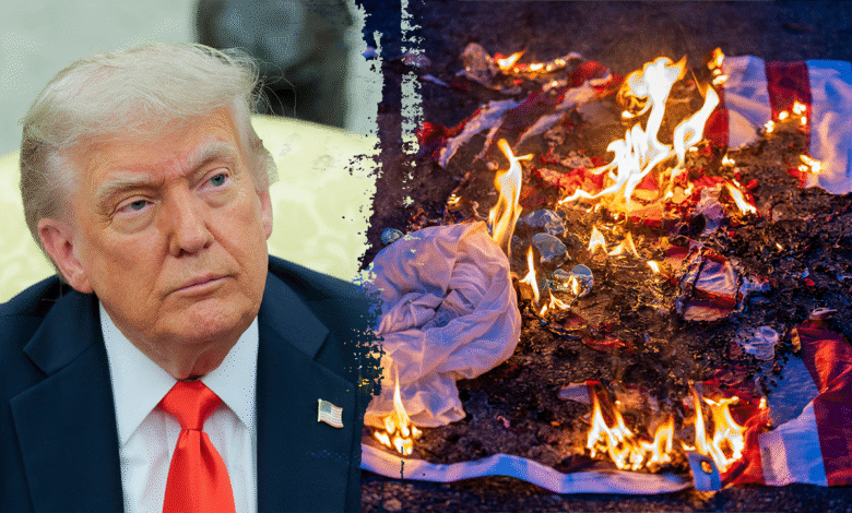 Trump's renewed calls to jail American flag burners clashes with court precedent Trump's renewed calls to jail American flag burners clashes with court precedent