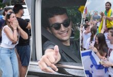 Former Hamas hostage Edan Alexander returns to a hero’s welcome in New Jersey