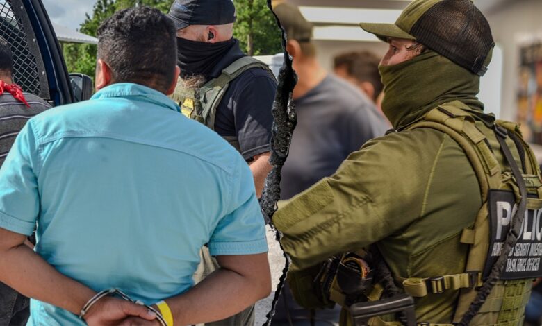 Louisiana racetrack ICE raid nets more than 80 illegal migrants during worksite enforcement operation Louisiana racetrack ICE raid nets more than 80 illegal migrants during worksite enforcement operation