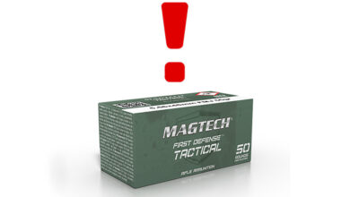 Recall Notice: Magtech 5.56x45mm Ball M193