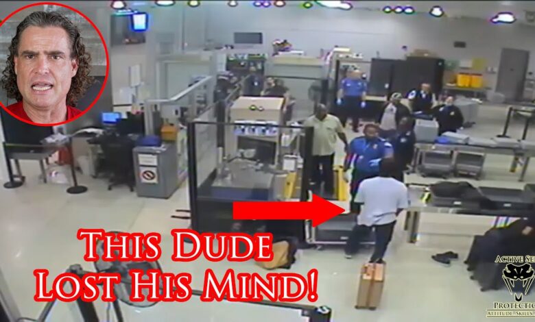 Man At TSA Screening Chooses Violence