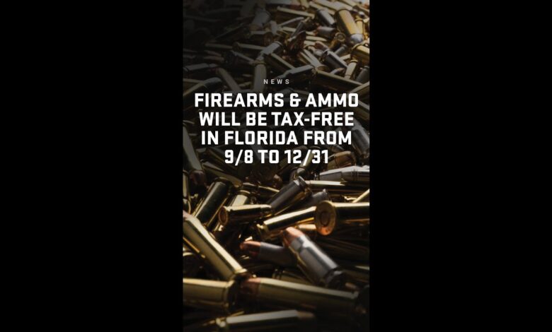 Firearms & Ammo Will Be Tax-Free in Florida from 9/8 to 12/31