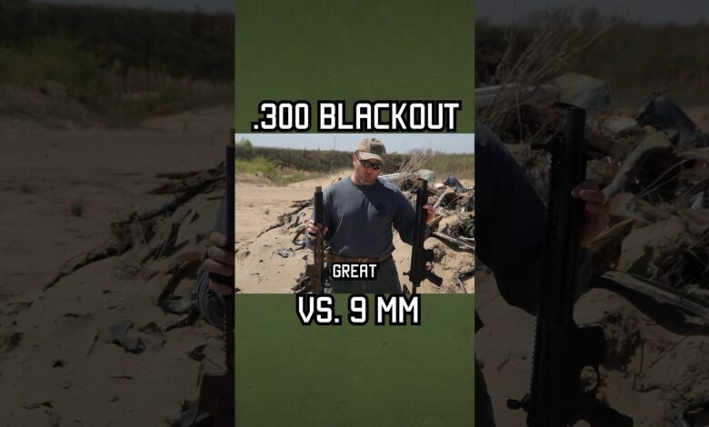 .300 Blackout vs. 9 mm #military #shorts
