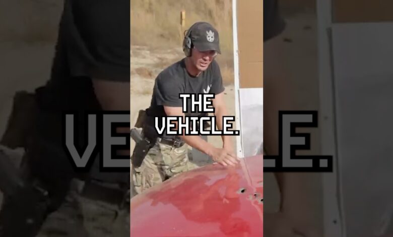 How bullets bounce off cars #shorts #military