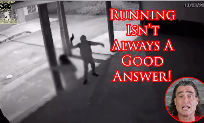 Woman Running From Armed Home Invader Caught on Camera