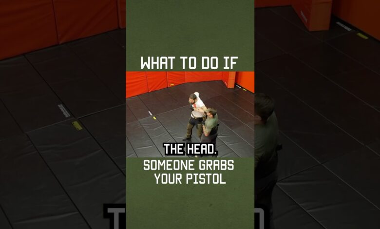 What to do if someone grabs your pistol. #shorts #selfdefense