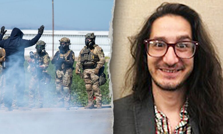 Cal State professor indicted for allegedly hurling tear gas canister at federal agents Cal State professor indicted for allegedly hurling tear gas canister at federal agents