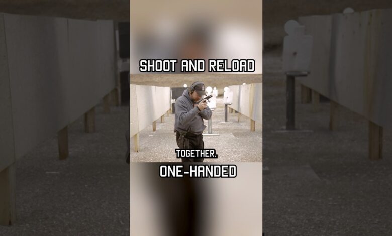 They key to ONE-HANDED reloads #shorts #tips #reload