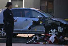 California man accused of ramming car into LA crowd is convicted felon out on parole, police say