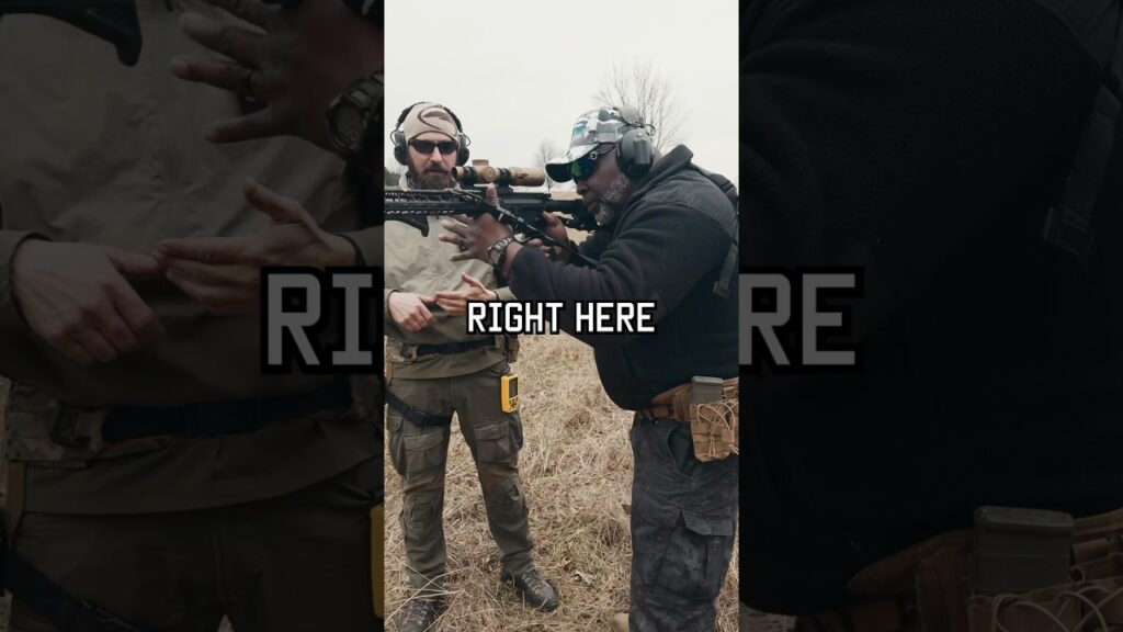 Where do you hold your rifle? let us know. #shorts #selfdefense #military #pewpew