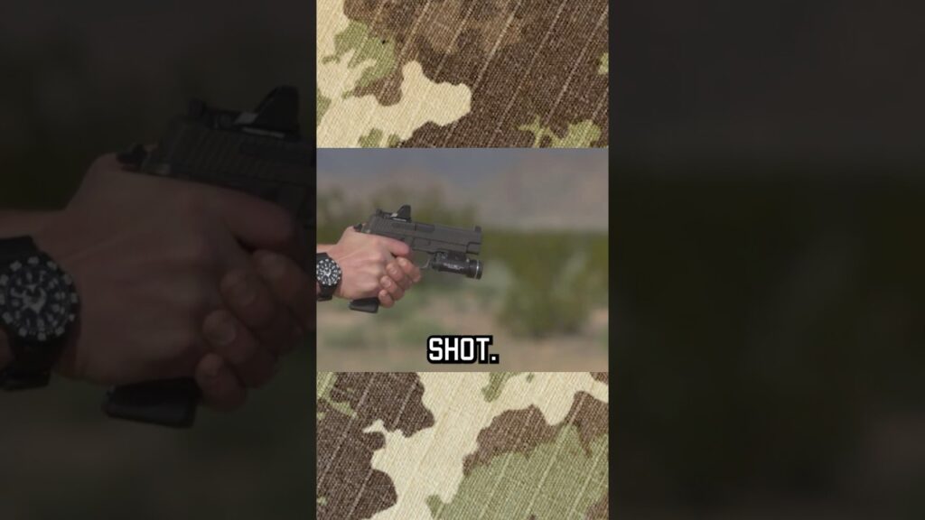 How to shoot a double-action pistol #tips #shorts