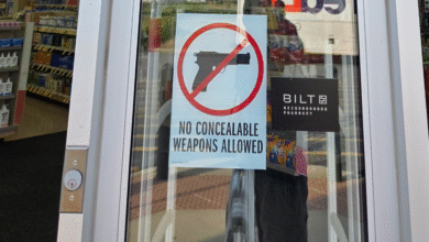 Spotted: No Concealable Firearms Sign At Local Walgreens
