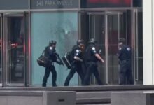 NYPD officer killed, among 5 shot in NYC shooting; gunman dead at Blackstone building