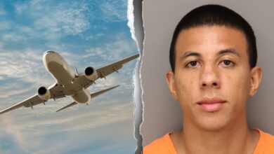 Suspect arrested after alleged mid-flight bomb threat caused emergency landing